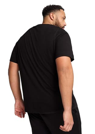 68253201 Erkek Siyah Baskılı T-shirt - 3