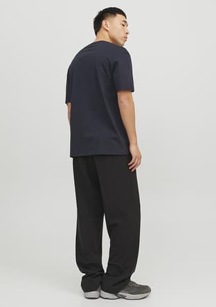 12234746 Erkek Lacivert Bisiklet Yaka T-shirt - 2