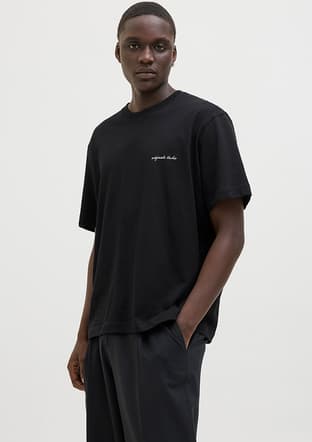 12273390 Erkek Siyah Baskılı T-shirt - 3