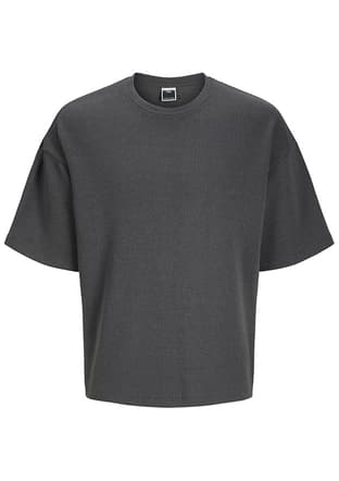 12274578 Erkek Siyah Baskılı T-shirt - 1
