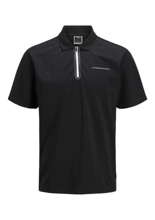 12273127 Erkek Siyah Polo Yaka T-shirt - 3