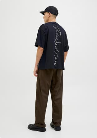 12273310 Erkek Siyah Baskılı T-shirt - 2