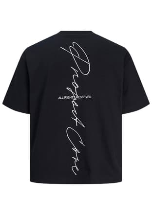 12273310 Erkek Siyah Baskılı T-shirt - 3