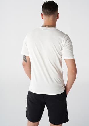 911865-9003 Erkek Beyaz Kısa Kol T-shirt - 2