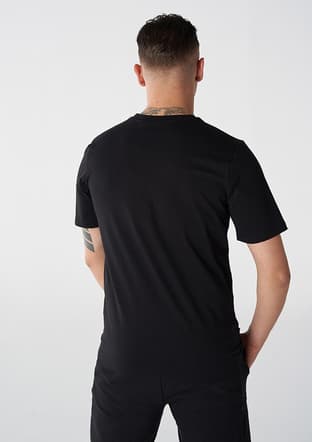 911865-2001 Erkek Siyah Kısa Kol T-shirt - 2