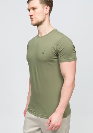 25 Bst Andre Erkek Yeşil Bisiklet Yaka T-shirt - 3