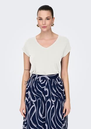 15315776 Kadın V Yaka T-Shirt - 1