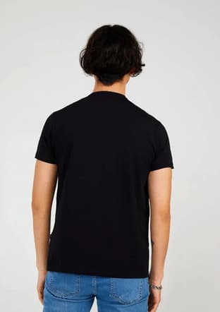 Tc7127 Erkek Siyah Baskılı T-shirt - 2