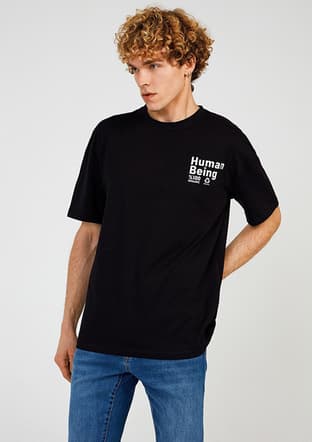 Tc9013 Erkek Siyah T-shirt - 1