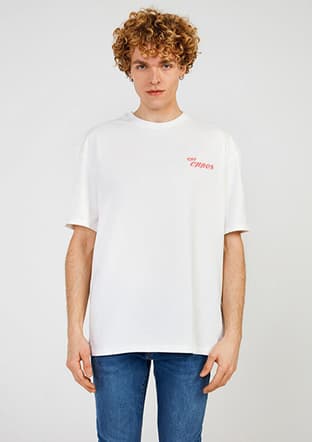 Tc9018 Erkek Beyaz T-shirt - 1