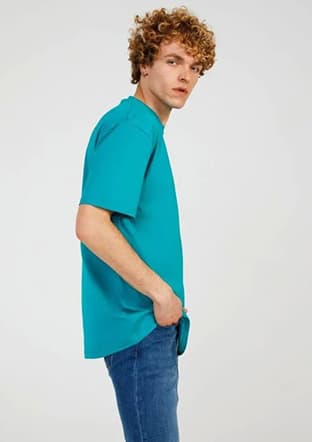 Tc9010 Erkek Mavi T-shirt - 2
