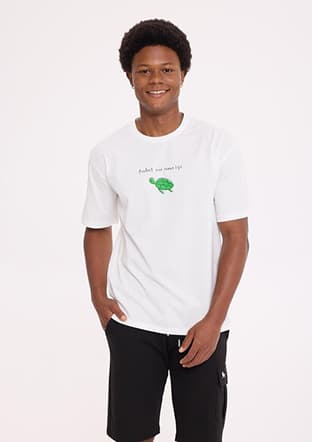 Tc9028 Erkek Beyaz T-shirt - 1