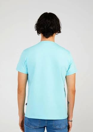 Tc7123 Erkek Mavi Baskılı T-shirt - 2