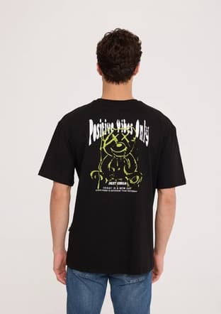 Tc9025 Erkek Siyah Basic T-shirt - 2