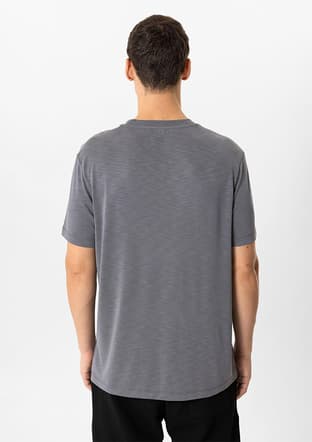 B34W10008 Erkek Antrasit Regular T-shirt - 2