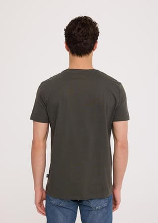 Tc4603 Erkek Yeşil Basic T-shirt - 2
