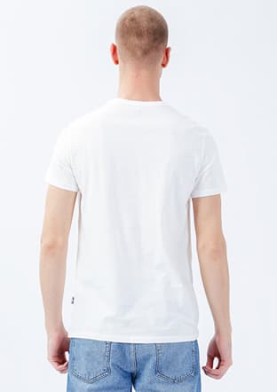 Tc4603 Erkek Beyaz Basic T-shirt - 2