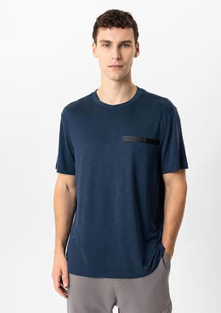 B34W10005 Erkek Lacivert Regular T-shirt - 1