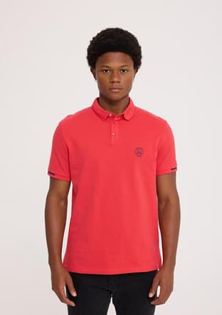 Tc4615 Erkek Kırmızı Polo Yaka T-shirt - 1