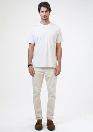 B33S10040 Erkek Gri Bisiklet Yaka T-shirt - 2