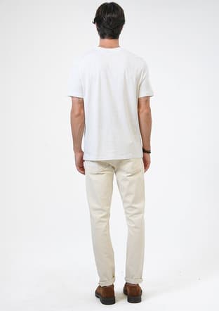 B33S10040 Erkek Gri Bisiklet Yaka T-shirt - 3