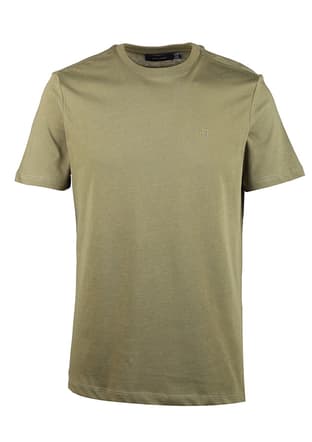 B33S10040 Erkek Yeşil Bisiklet Yaka T-shirt - 1