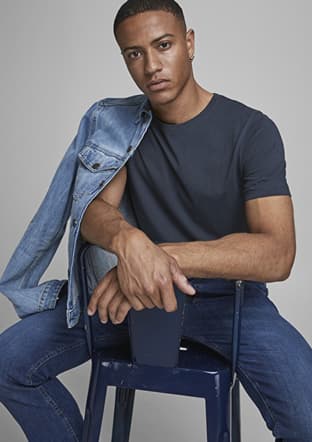 12156101 Erkek Çok Renkli Basic T-shirt - 3