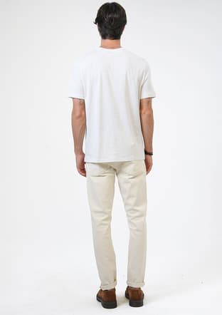 B33S10040 Erkek Gri Bisiklet Yaka T-shirt - 3