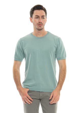 24Yjeeo03002 Erkek Yeşil Bisiklet Yaka T-shirt - 2