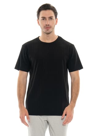 24Yjeeo04153 Erkek Siyah Bisiklet Yaka T-shirt - 2
