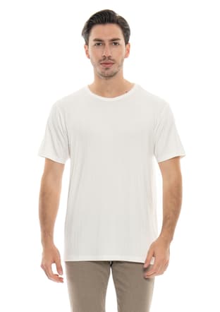 24Yjeeo04153 Erkek Beyaz Bisiklet Yaka T-shirt - 2