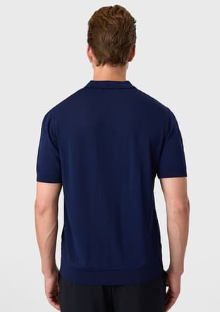B35S40018 Erkek Lacivert Triko T-shirt - 2