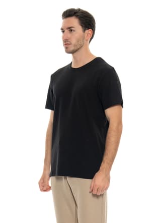 24Yjeeo04000 Erkek Siyah Bisiklet Yaka T-shirt - 3