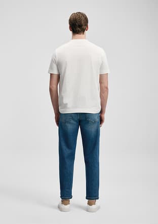 111020313 Erkek Beyaz Baskılı T-shirt - 2