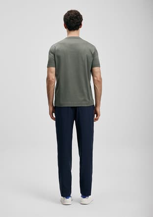 111020313 Erkek Yeşil Baskılı T-shirt - 2