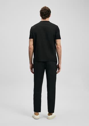 111020313 Erkek Siyah Baskılı T-shirt - 2