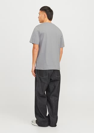 12151955 Erkek Gri Baskılı T-shirt - 2