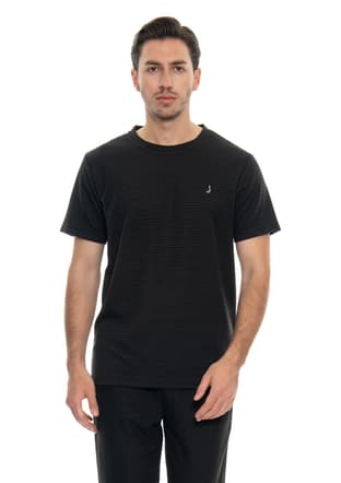 24Yjeeo04215 Erkek Siyah Bisiklet Yaka T-shirt - 2