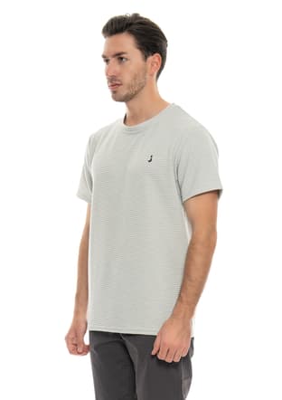 24Yjeeo04215 Erkek Gri Bisiklet Yaka T-shirt - 3