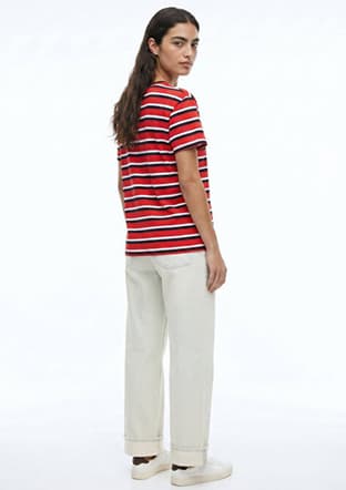 262 Lcf 242020 Kadın Çok Renkli O Yaka T-shirt - 2