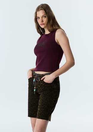 Ts1260070140 Kadın Mor Basic T-shirt - 3