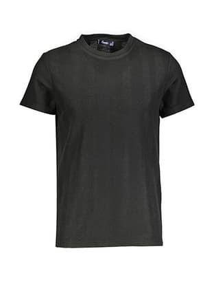 24Yceeo04177 Erkek Siyah Bisiklet Yaka T-shirt - 1
