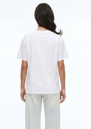 262 Lcf 242014 Kadın Beyaz O Yaka T-shirt - 2
