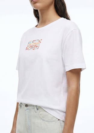 262 Lcf 242014 Kadın Beyaz O Yaka T-shirt - 3