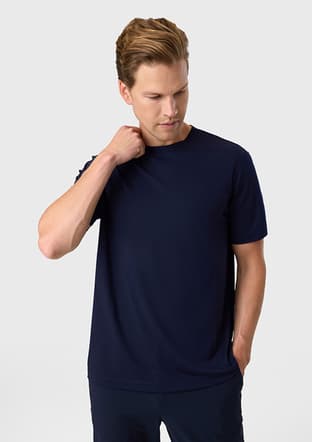 Bts1007300000 Erkek Lacivert Bisiklet Yaka T-shirt - 2