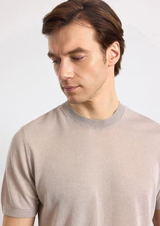 Str2013700004 Erkek Turuncu Triko T-shirt - 2