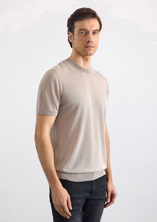 Str2013700004 Erkek Turuncu Triko T-shirt - 3