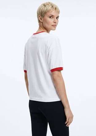 262 Lcf 242010 Kadın Beyaz O Yaka T-shirt - 2
