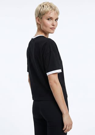 262 Lcf 242010 Kadın Siyah O Yaka T-shirt - 2