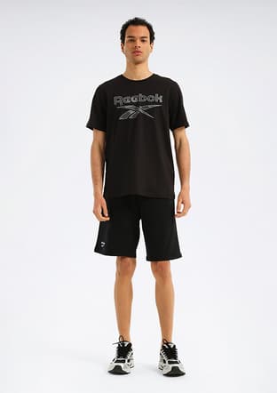 A10205575107010 Erkek Siyah Kısa Kol T-shirt - 1